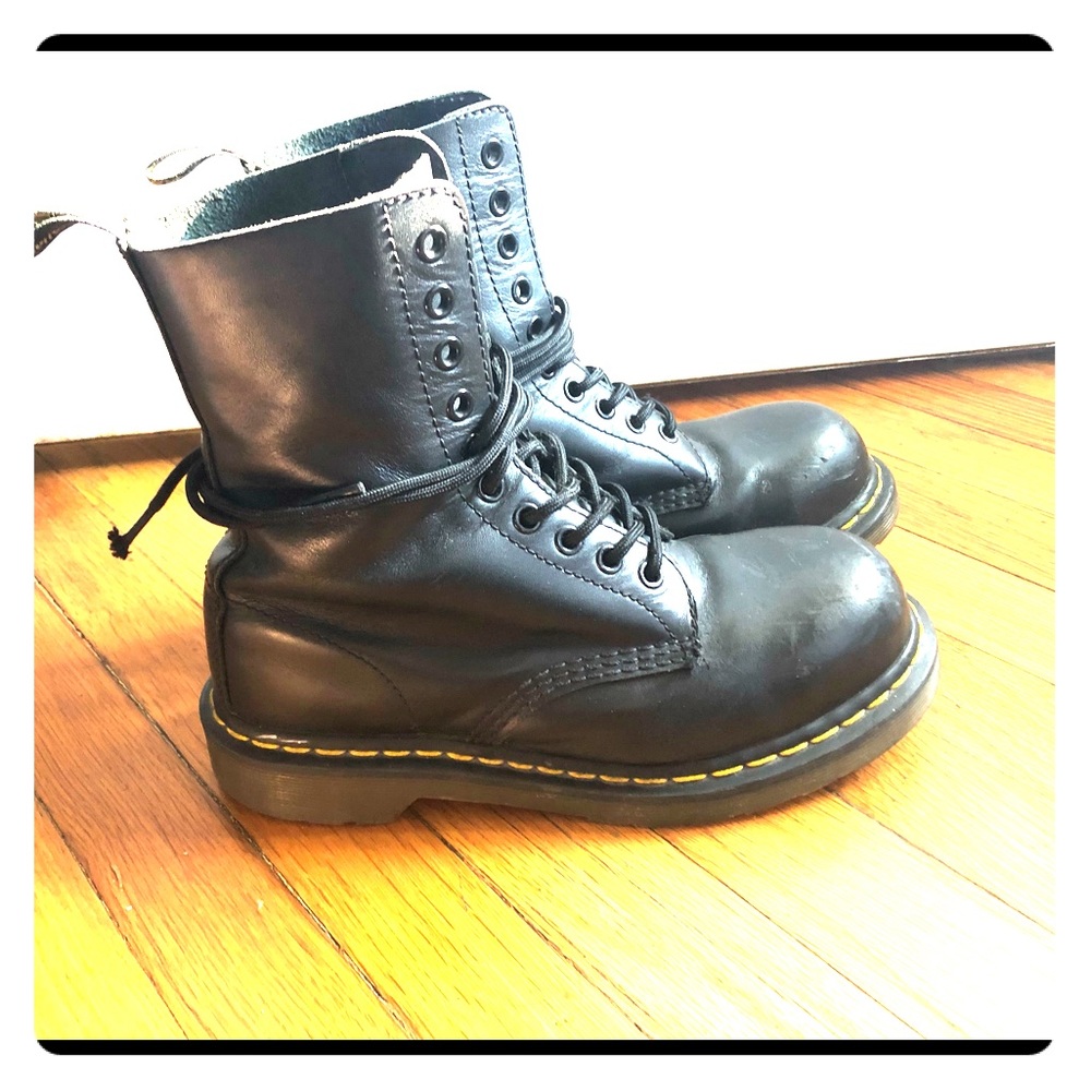 Dr Martens 1919 10 eye steel toe boots